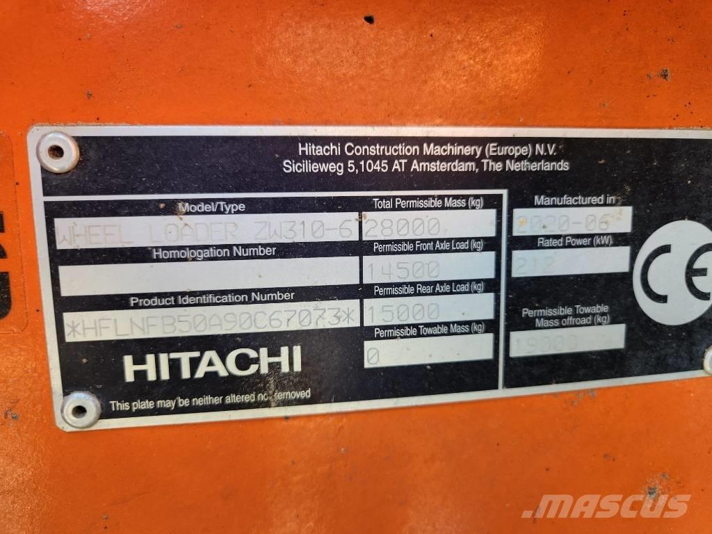 Hitachi ZW310-6 Utovarivači na kotačima