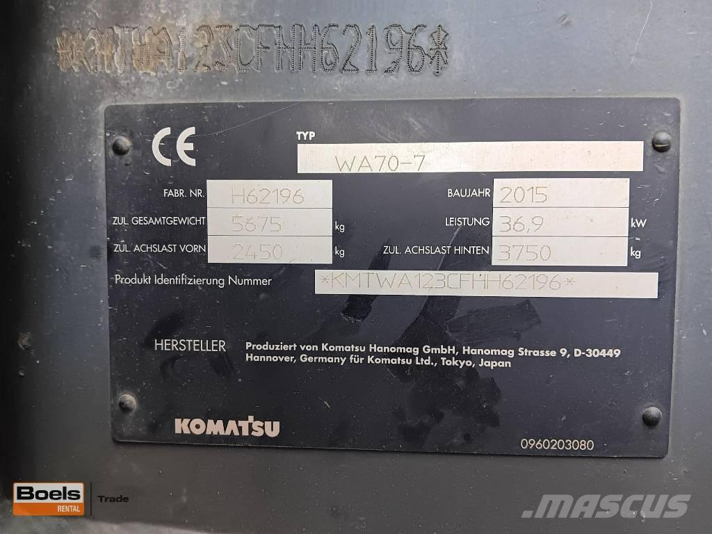 Komatsu WA 70-7 Utovarivači na kotačima