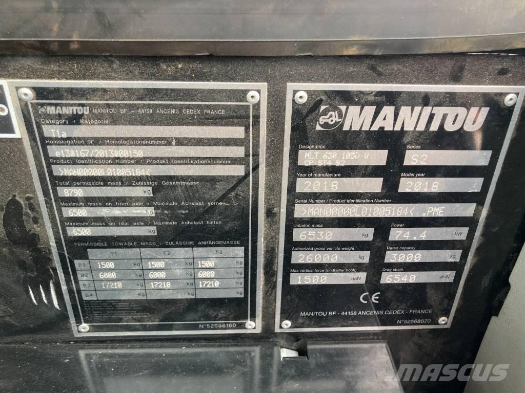 Manitou MLT 630-105 Teleskopski viličari