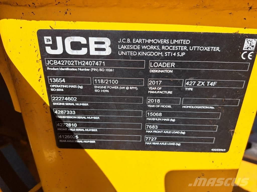 JCB 427 ZX Utovarivači na kotačima