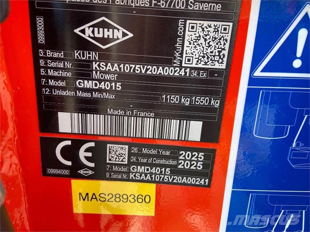 Kuhn GMD4015 Uređaji za kosilice