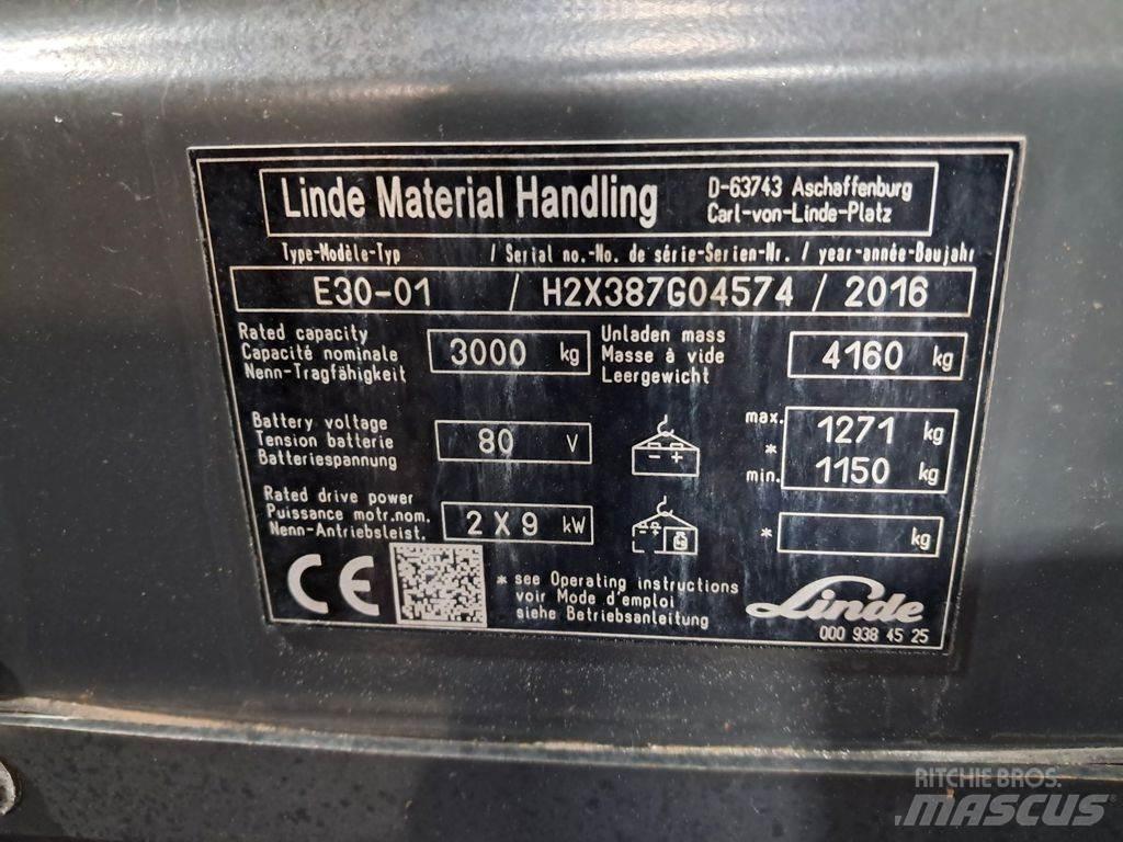 Linde E30-01 Električni viličari