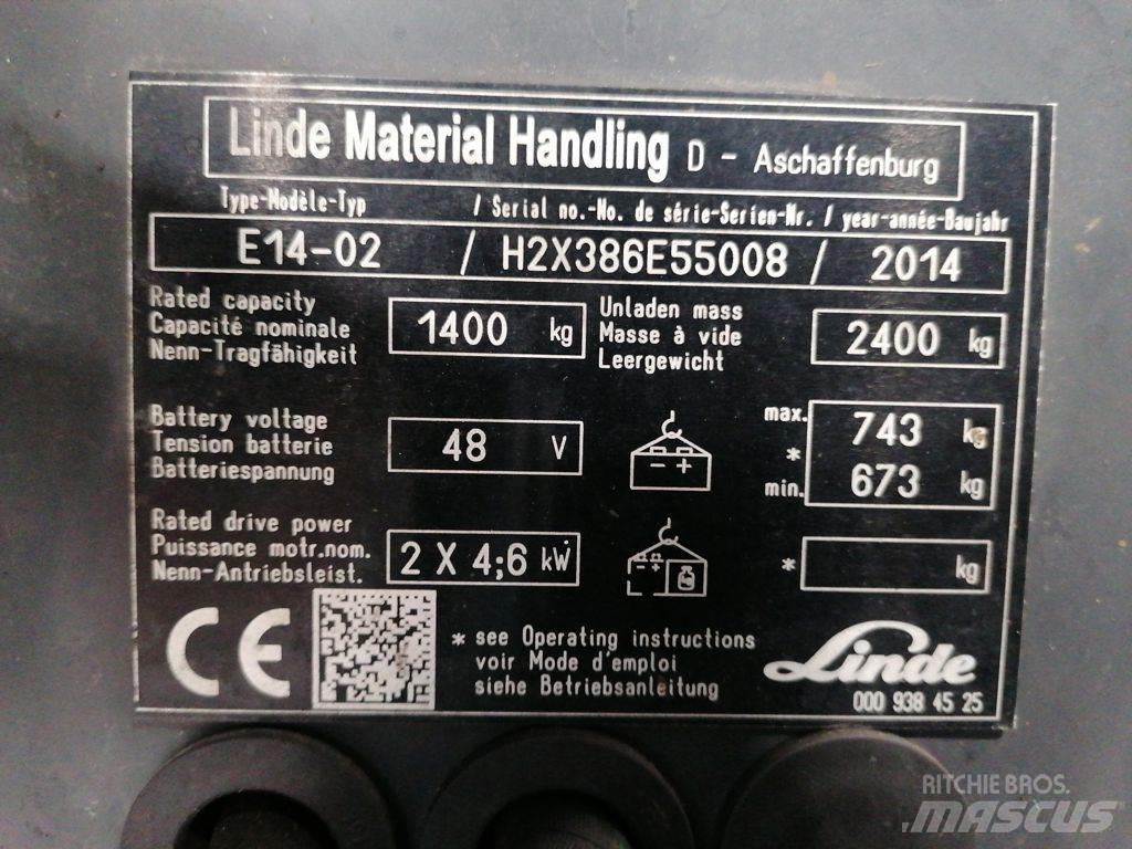 Linde E14-02 Električni viličari
