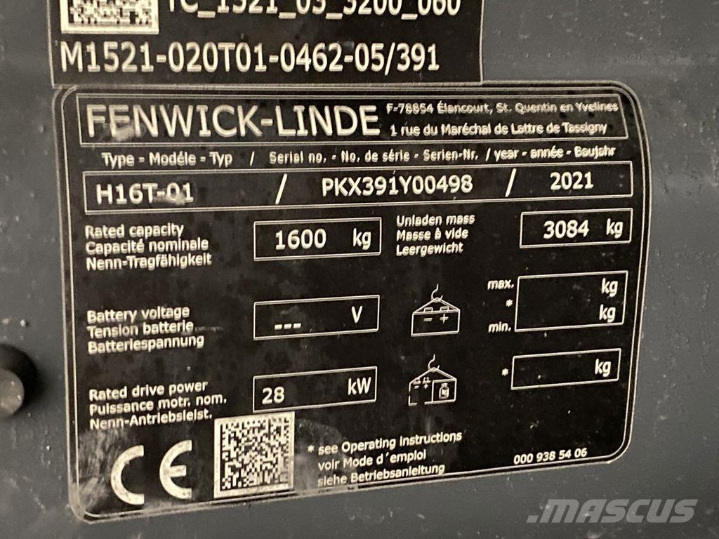 Linde H16T-01 Plinski viličari