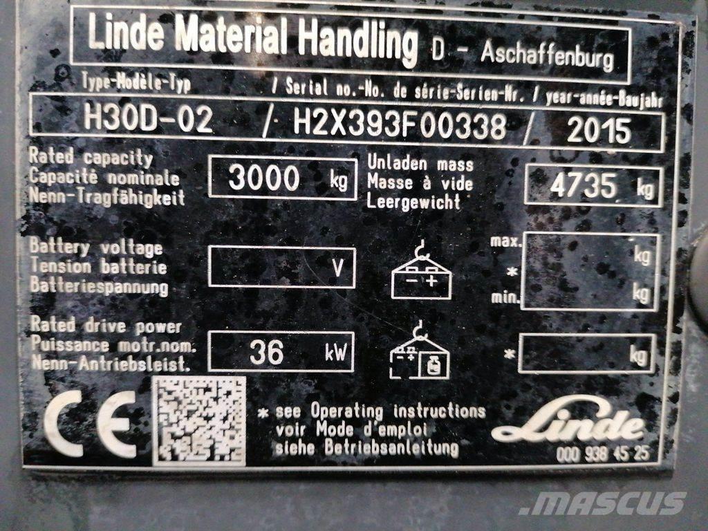 Linde H30D-02 Dizelski viličari