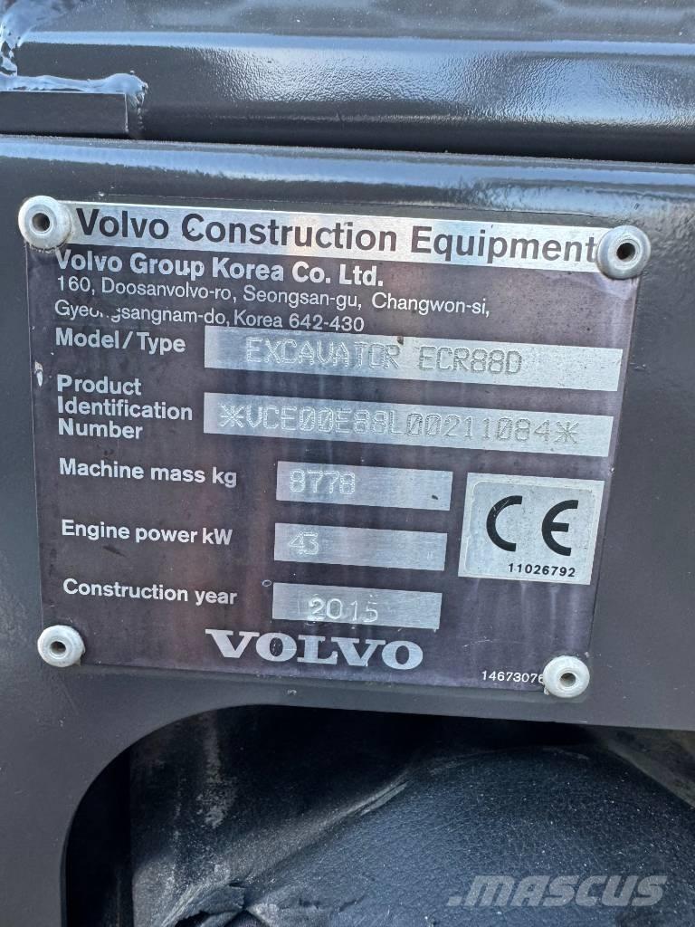 Volvo ECR 88 D Midi bageri 7t – 12t