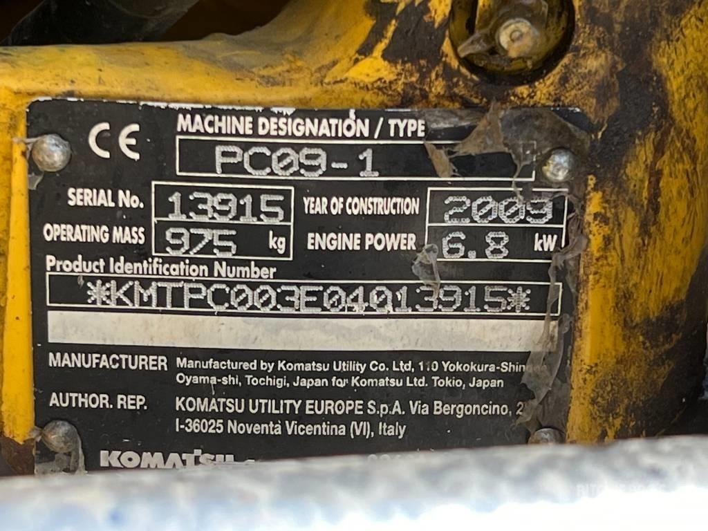 Komatsu PC 09-1 Mini bageri <7t