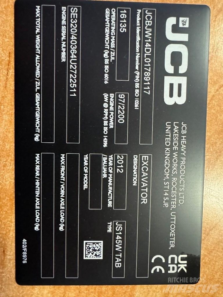 JCB 140w Bageri gusjeničari