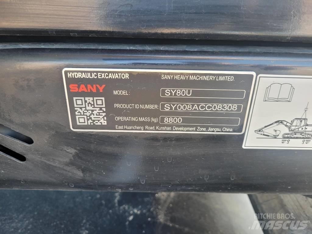 Sany SY80U Bageri gusjeničari