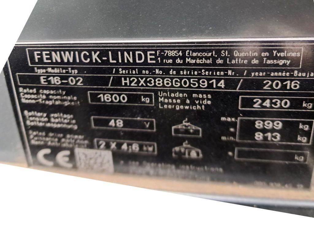 Linde E16-02 Električni viličari