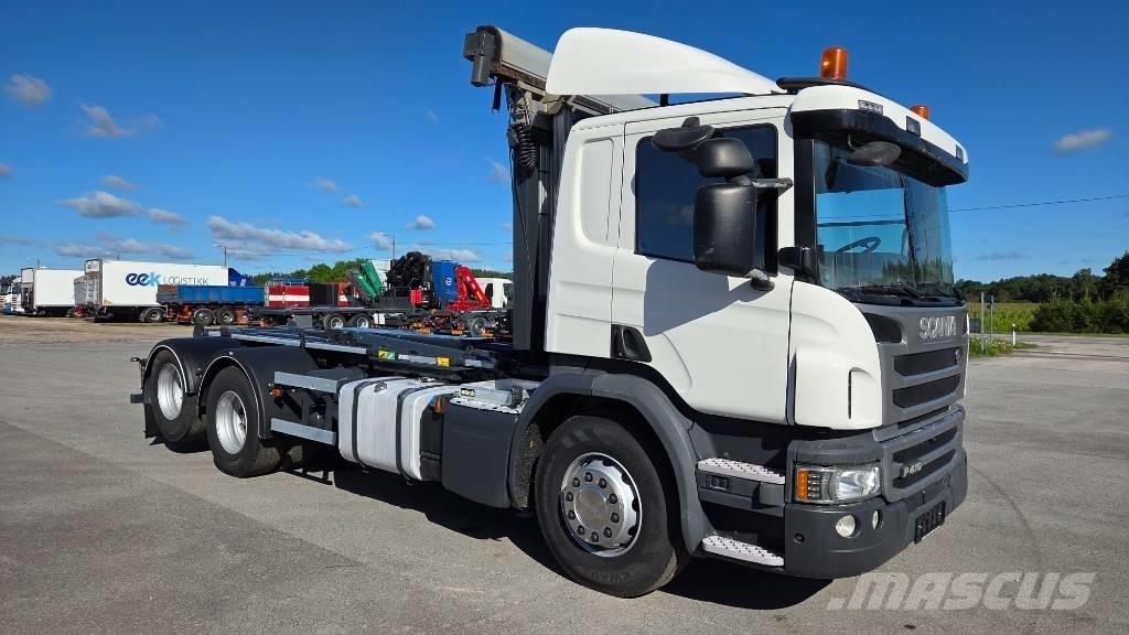 Scania P410 6X2 Rol kiper kamioni s kukama za dizanje