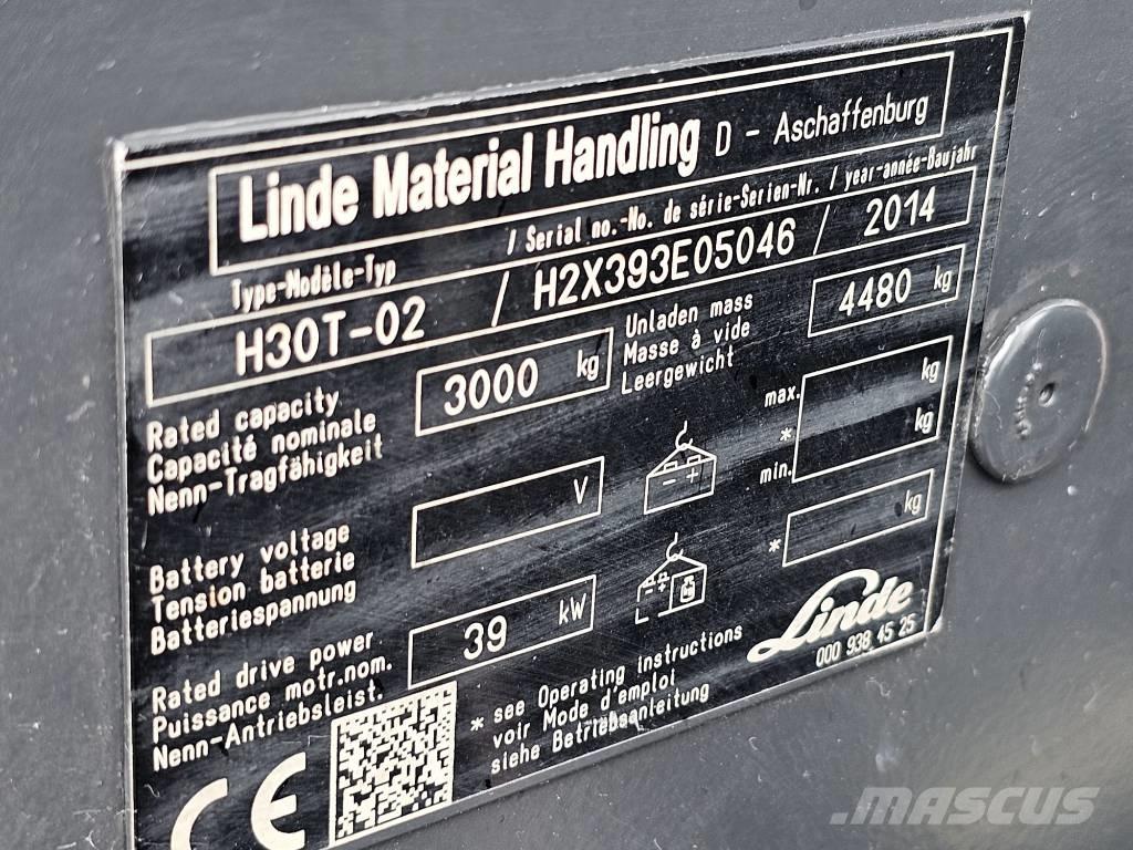 Linde H30T-02 Plinski viličari