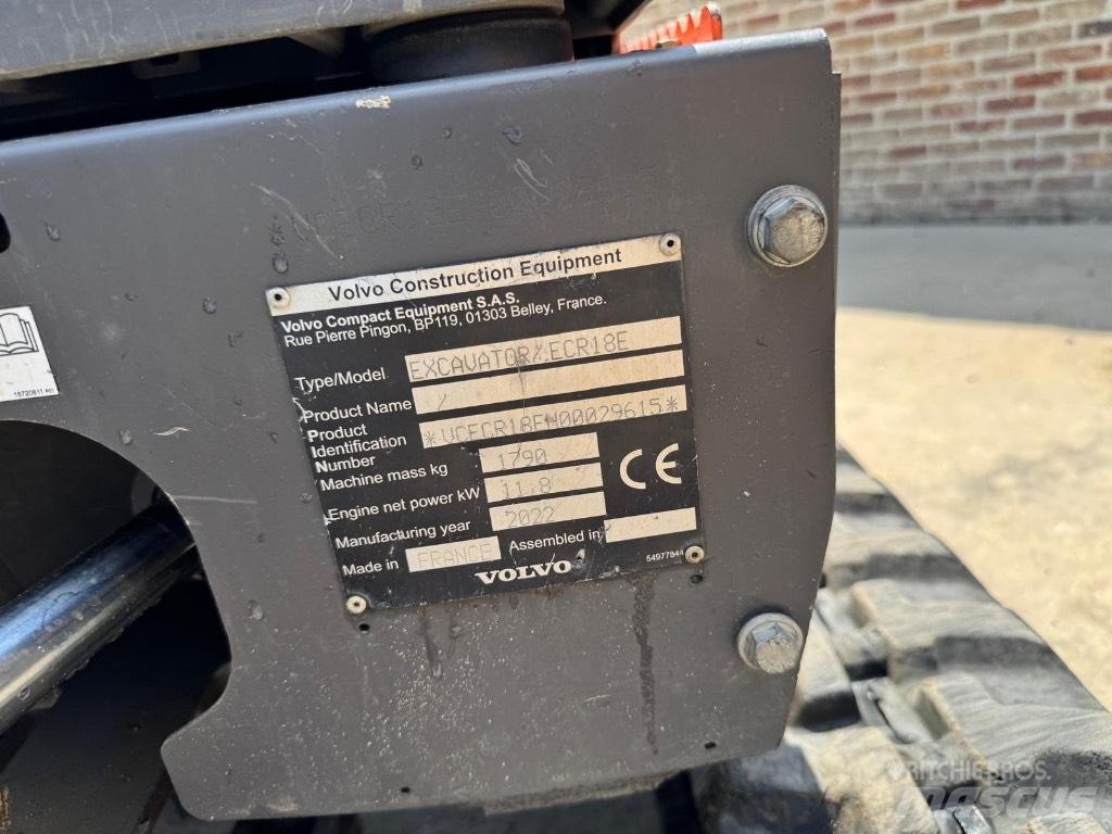 Volvo ECR 18 E Mini bageri <7t