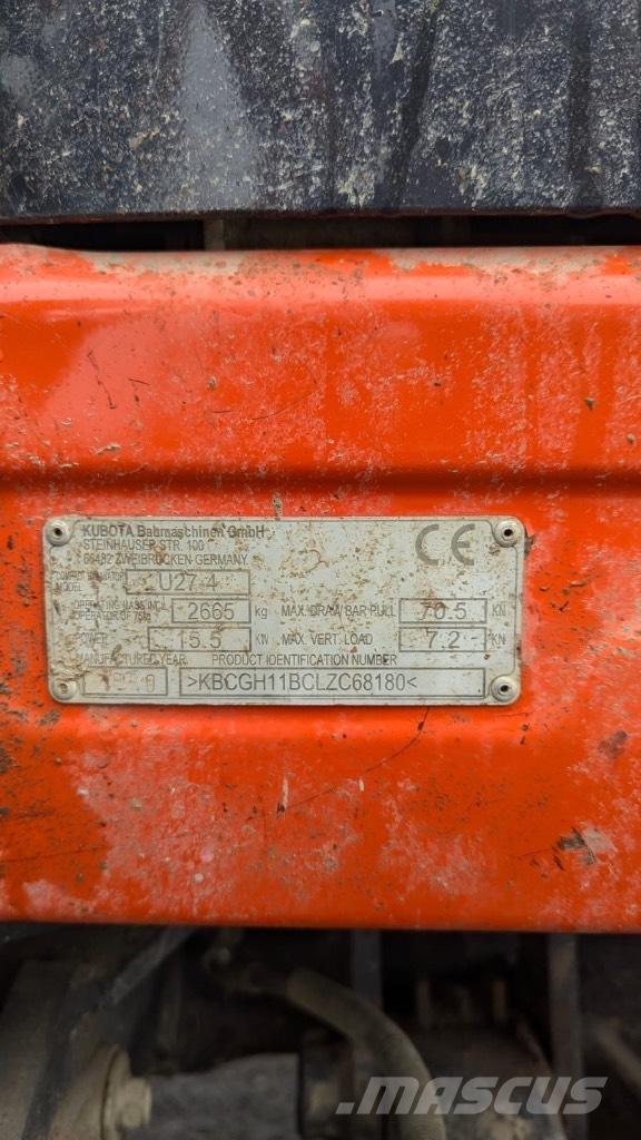 Kubota U 27-4 Mini bageri <7t