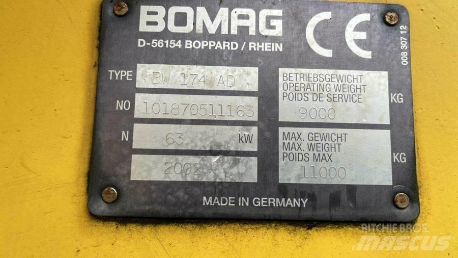 Bomag BW174 AD Valjci sa dvojnim bubnjem
