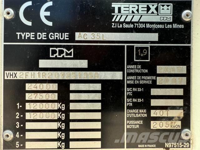 Terex AC 35 L Rabljene dizalice za težak teren