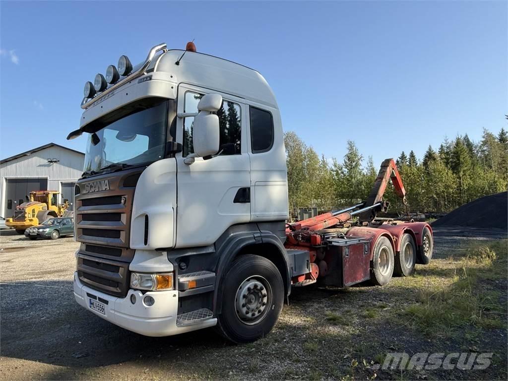 Scania R16 V8 8X4 Rol kiper kamioni s kukama za dizanje