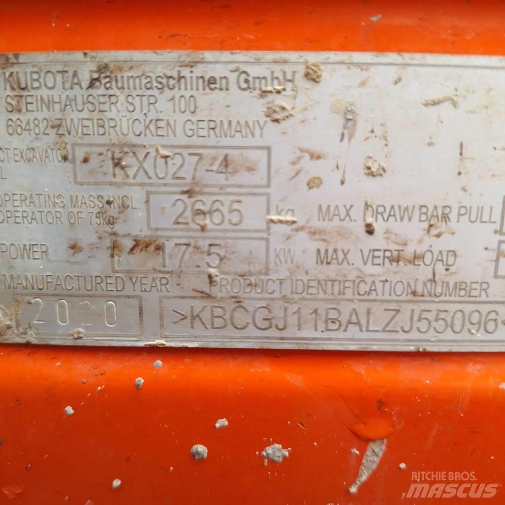 Kubota KX 027-4 Mini bageri <7t
