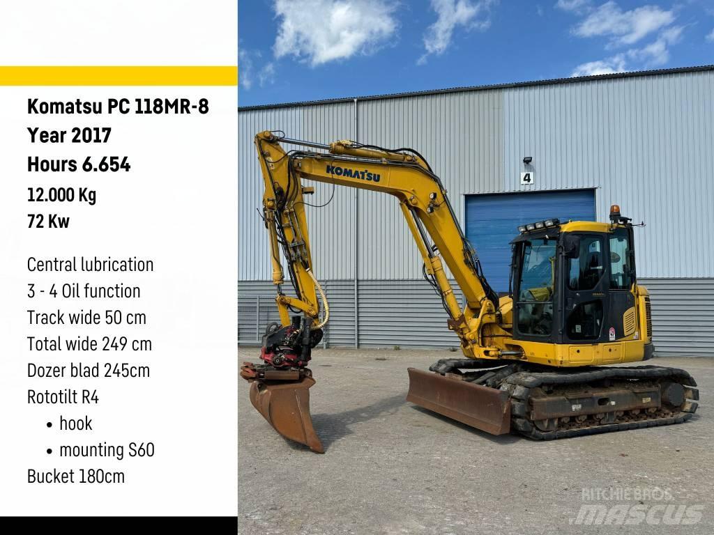 Komatsu PC 118 MR-8 Bageri gusjeničari