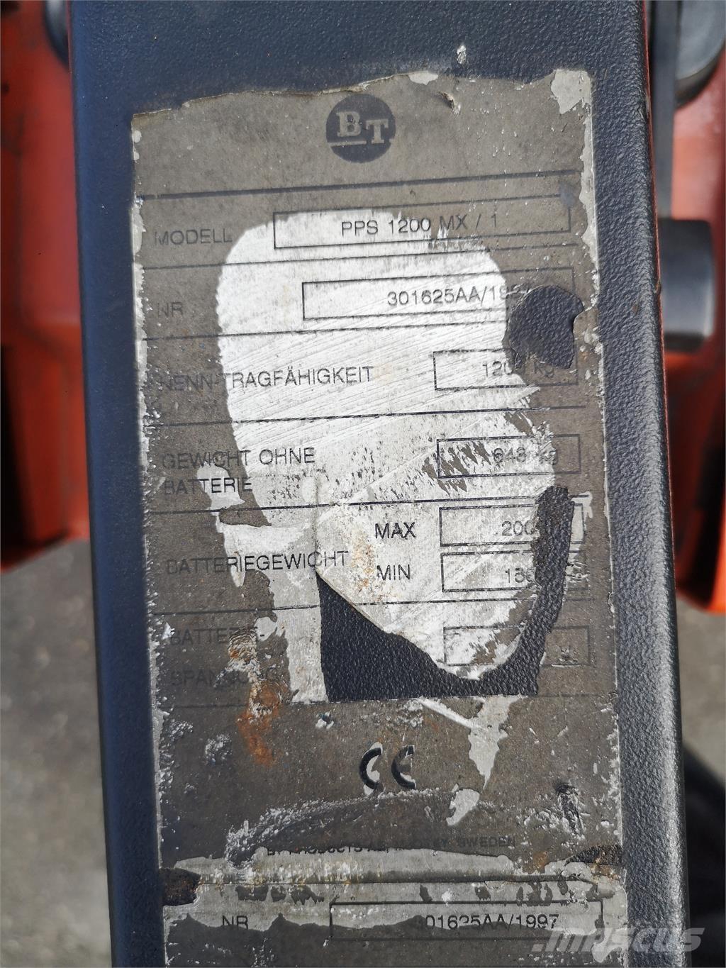 BT PPS 1200 MX/1 Samopogonski ručni viličari