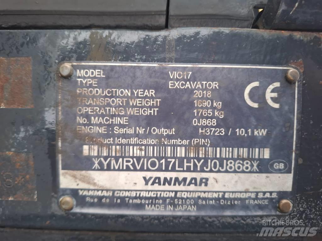 Yanmar Vio 17 Mini bageri <7t