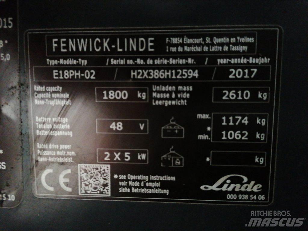 Linde E18PH Električni viličari