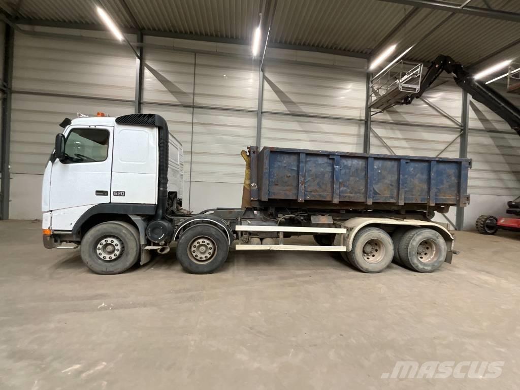 Volvo FH 16 520 8X4 Rol kiper kamioni s kukama za dizanje