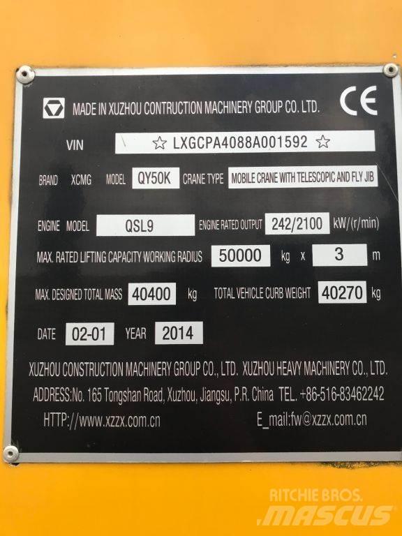 XCMG QY50K UNUSED Rabljene dizalice za težak teren