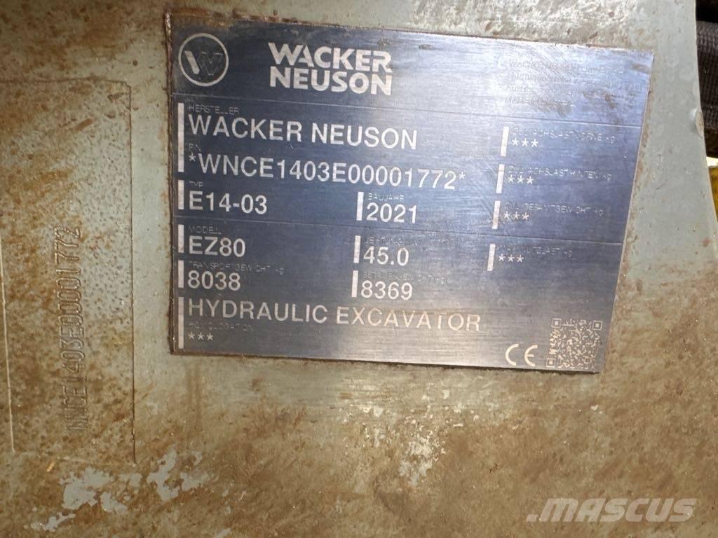 Wacker Neuson EZ80 Bageri gusjeničari