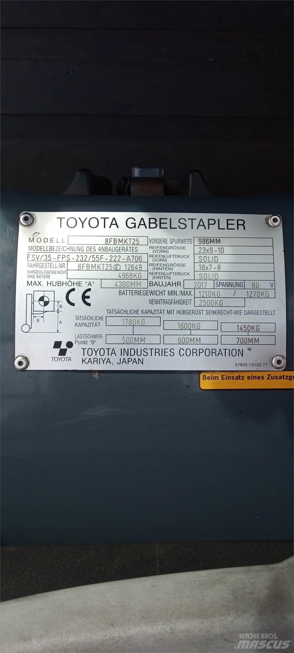 Toyota 8FBMKT25 Električni viličari