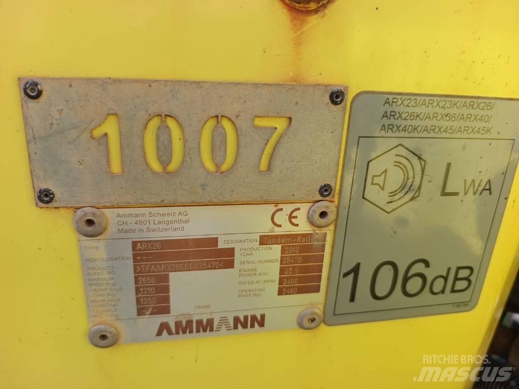 Ammann ARX 26 Valjci sa dvojnim bubnjem