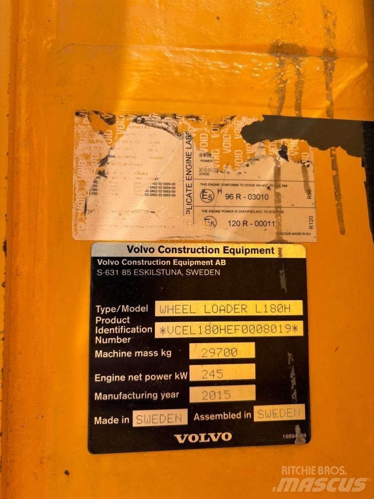 Volvo L 180 H Utovarivači na kotačima