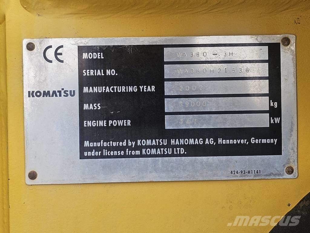 Komatsu WA 380-3H Utovarivači na kotačima