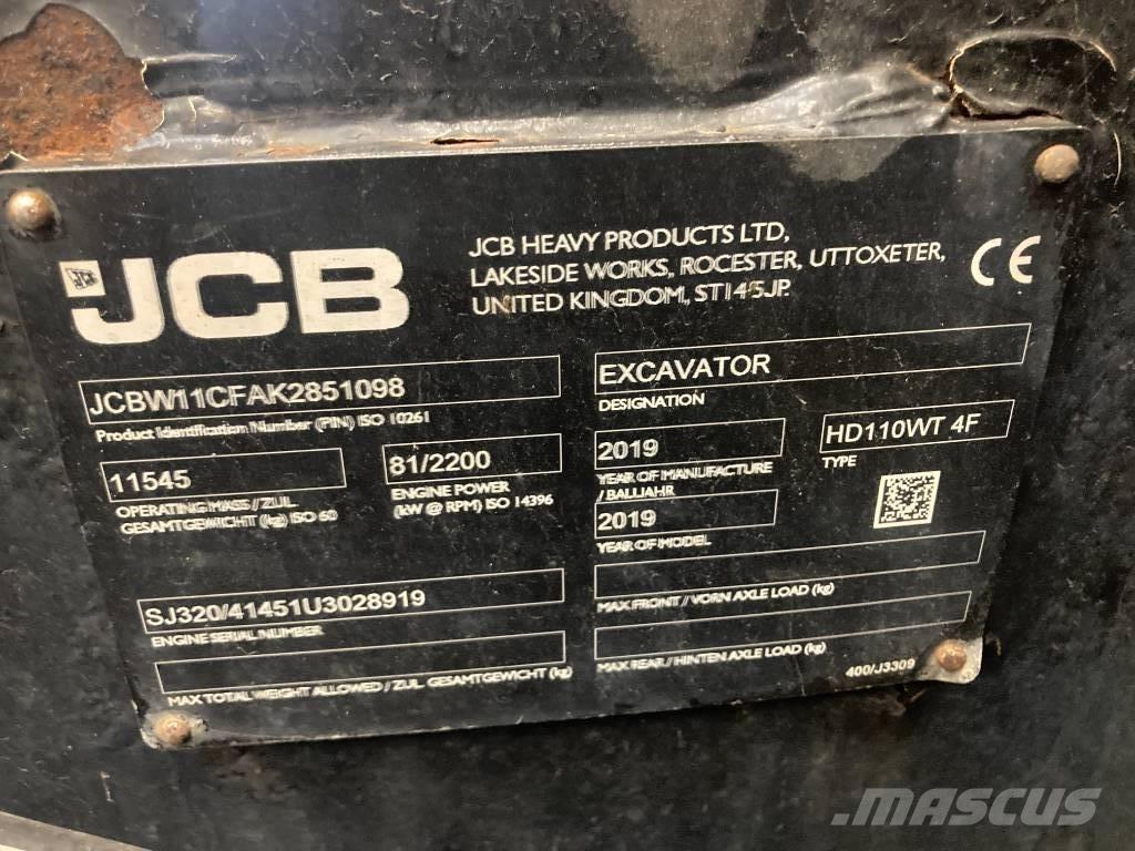 JCB Hydradig HD110W Bageri na kotačima