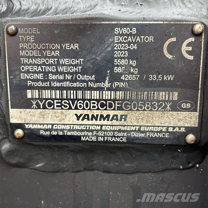 Yanmar SV60-B Mini bageri <7t