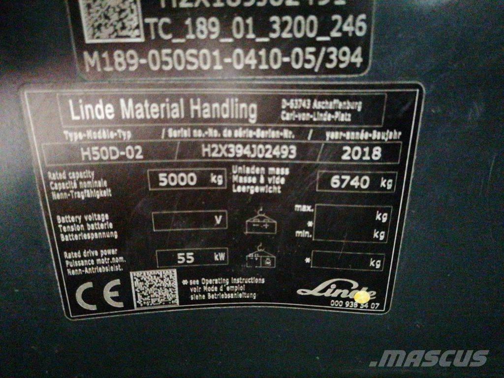 Linde H50D-02 Dizelski viličari