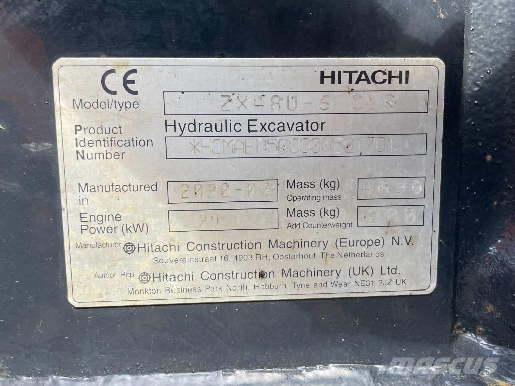 Hitachi ZX 48 U-6 Mini bageri <7t