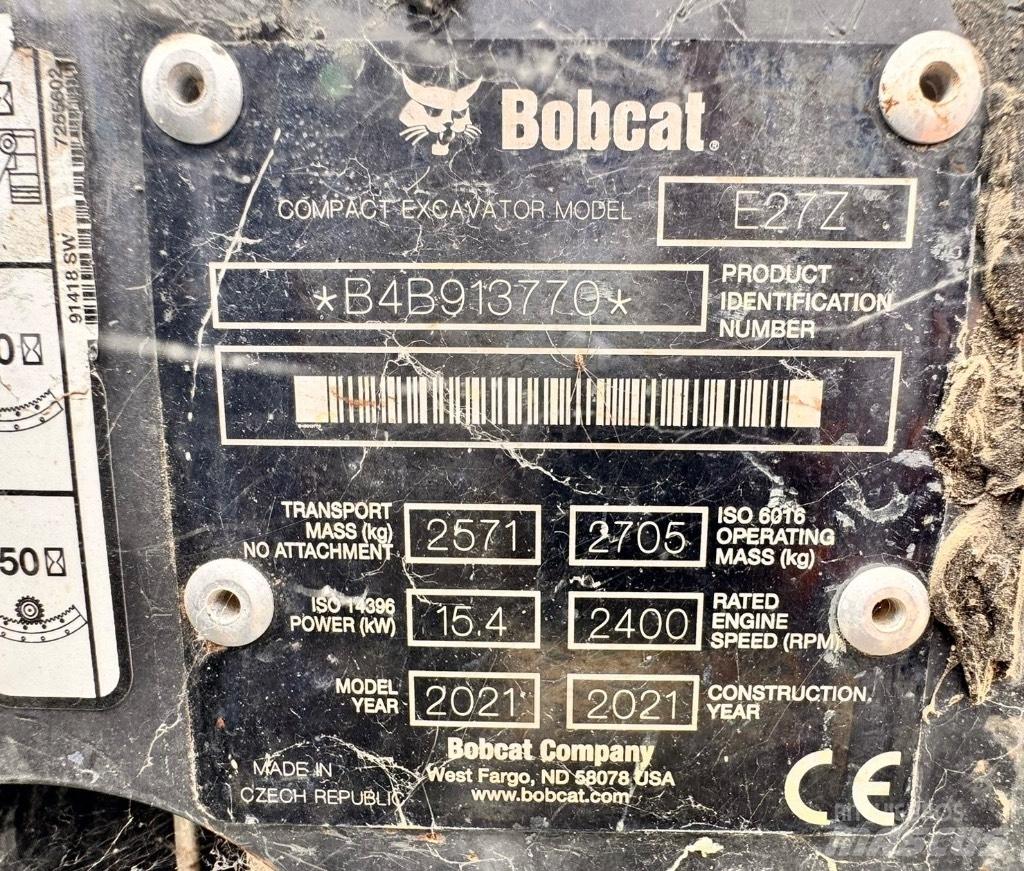 Bobcat E 27z Mini bageri <7t