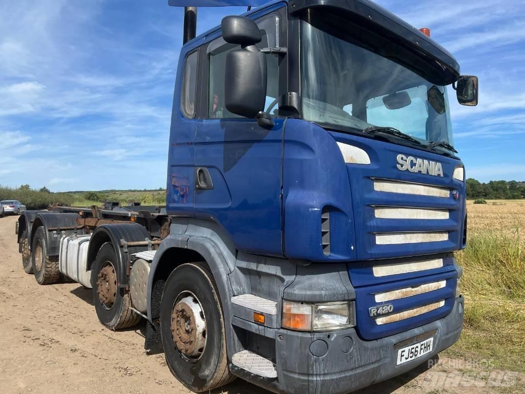 Scania R420 Rol kiper kamioni s kukama za dizanje