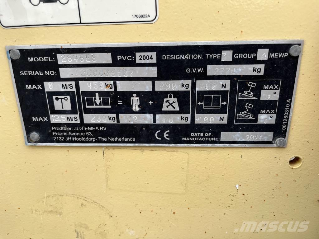 JLG 2646 ES Škaraste platforme