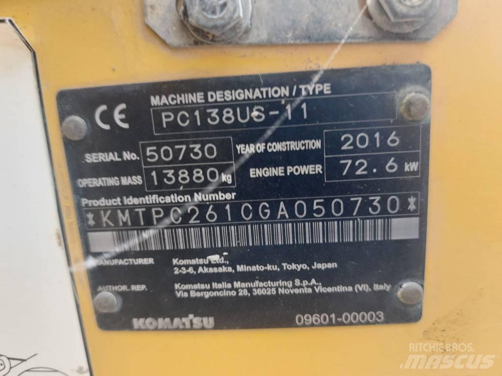 Komatsu PC138US-11 Bageri gusjeničari