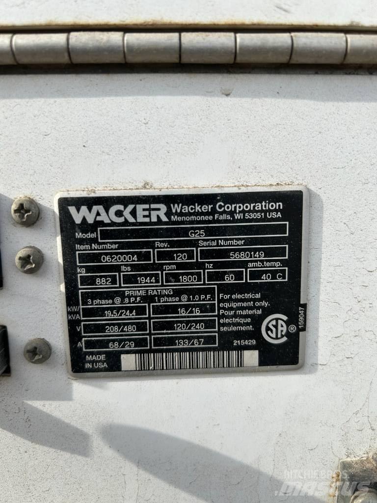 Wacker Neuson G 25 Dizel agregati