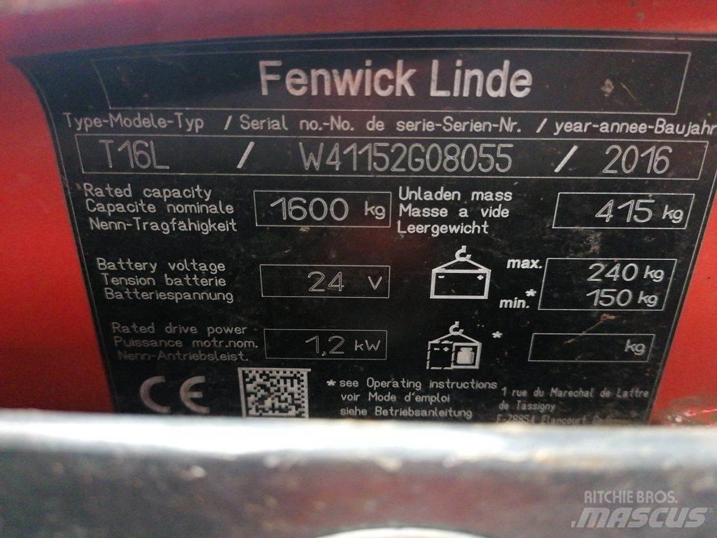 Linde T16L Ručni paletni viličar
