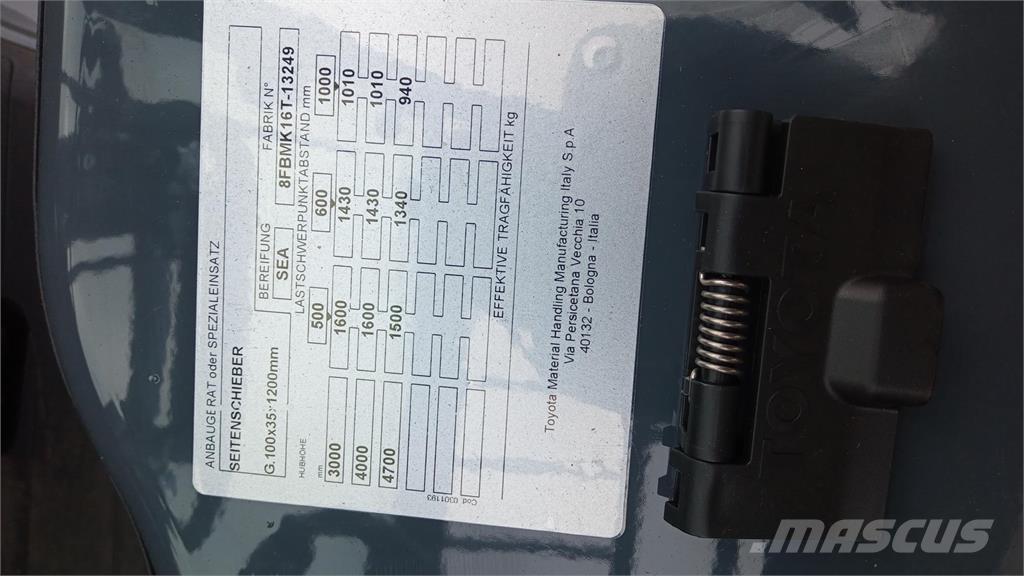 Toyota 8FBMK16T Električni viličari