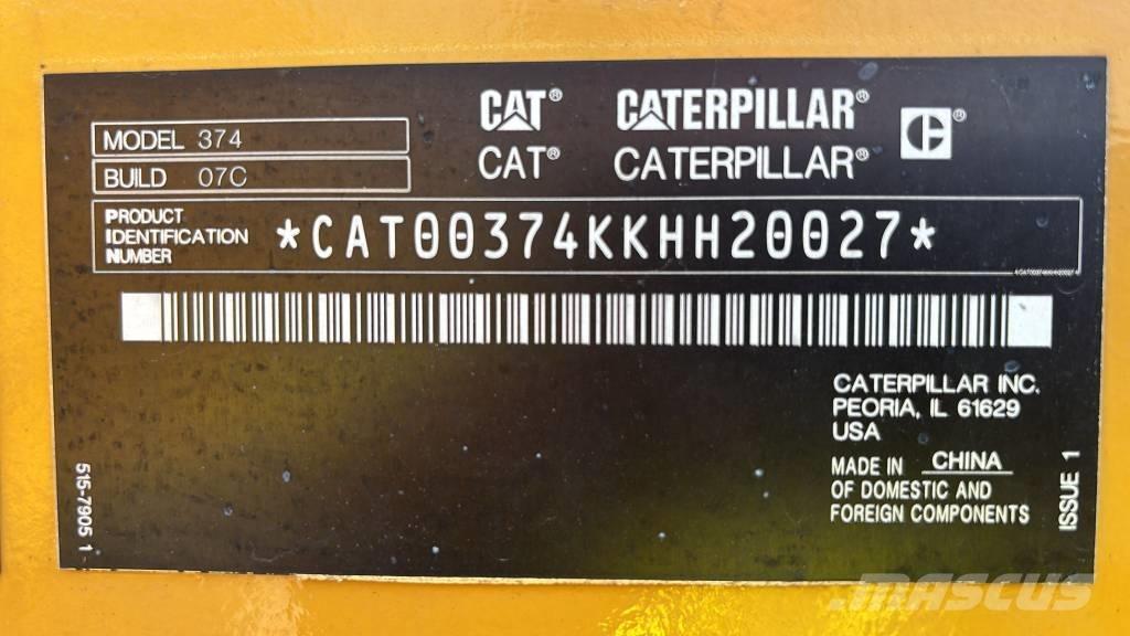 CAT 374 Bageri gusjeničari