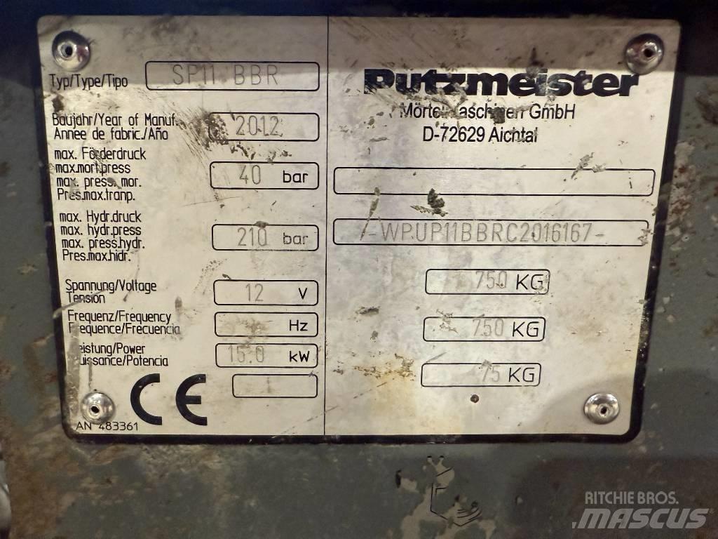 Putzmeister SP 11 Betonski/ žbukarski mikseri