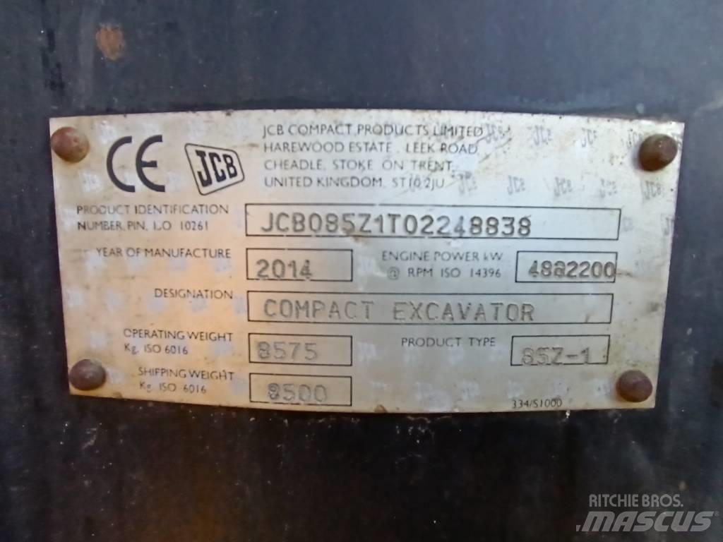 JCB 85 Z-1 Midi bageri 7t – 12t