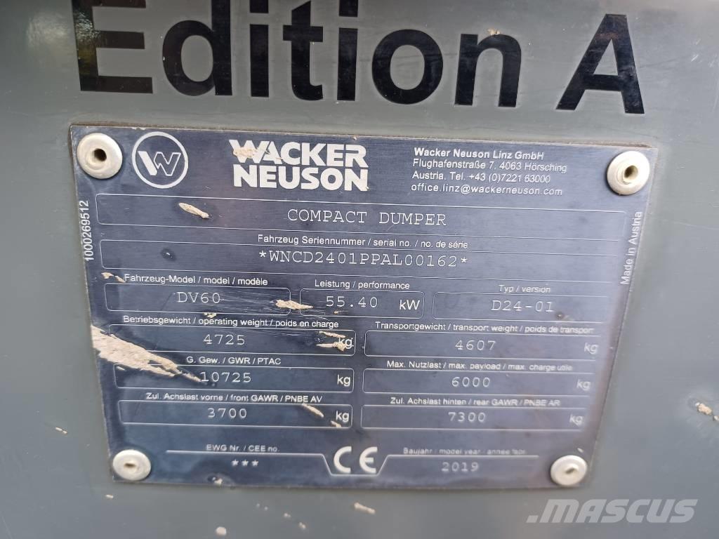 Wacker Neuson DV 60 Demperi za gradilišta