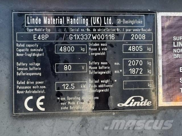 Linde E48P Električni viličari