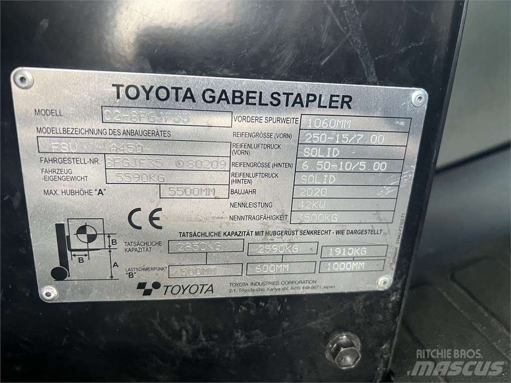 Toyota 8FGJF35 Plinski viličari